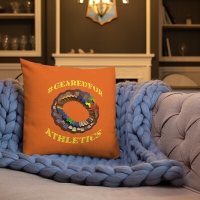 #GearedFor Athletics: Square Premium Pillow