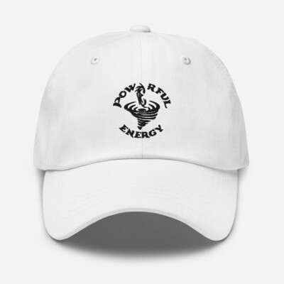 Duality's Masquerade: Hat - Baseball Cap. Black on White