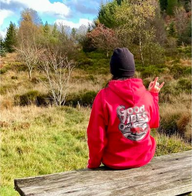 Good Vibes Only Hoodie RED