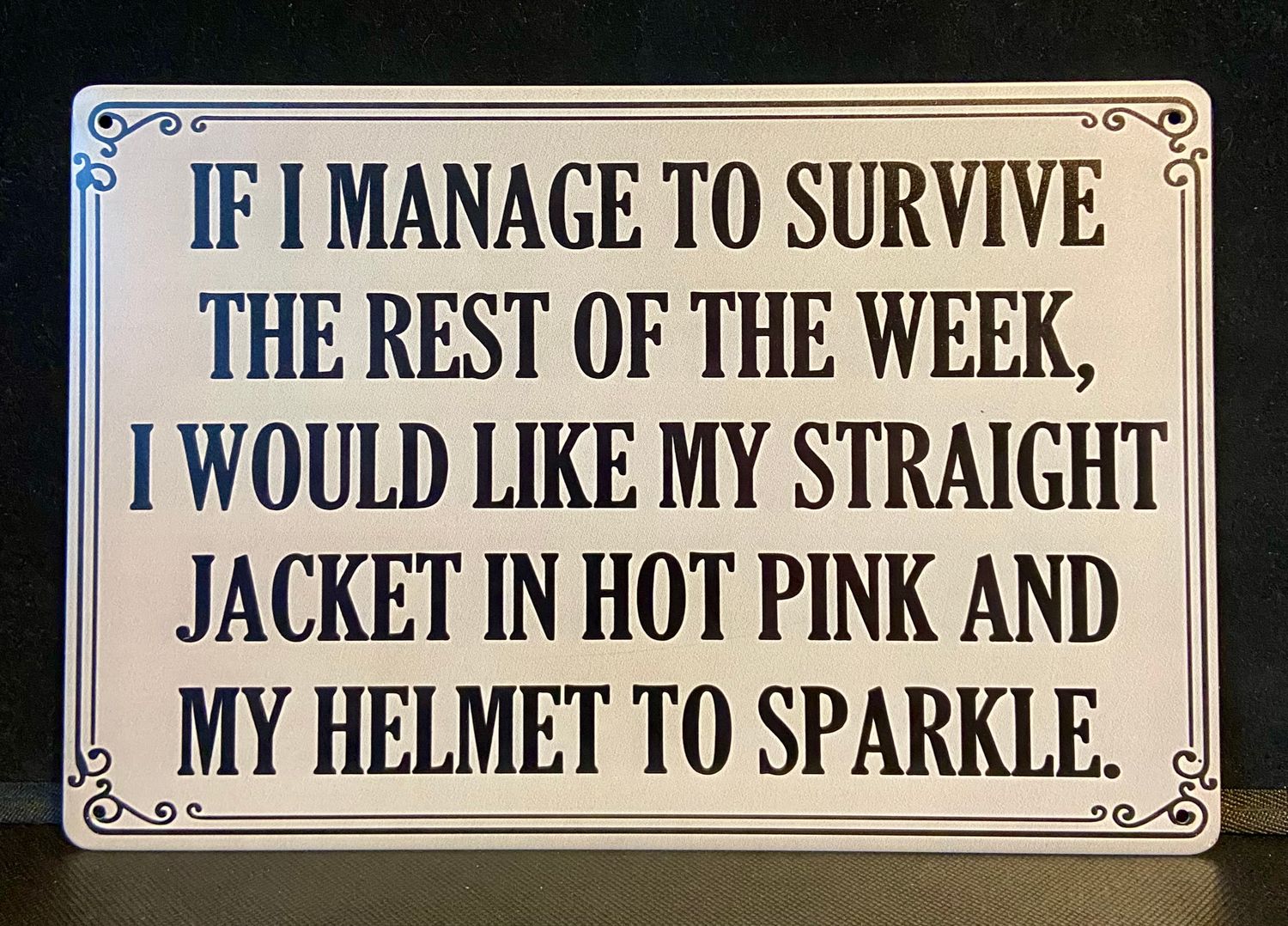 Metal Sign - Straight Jacket