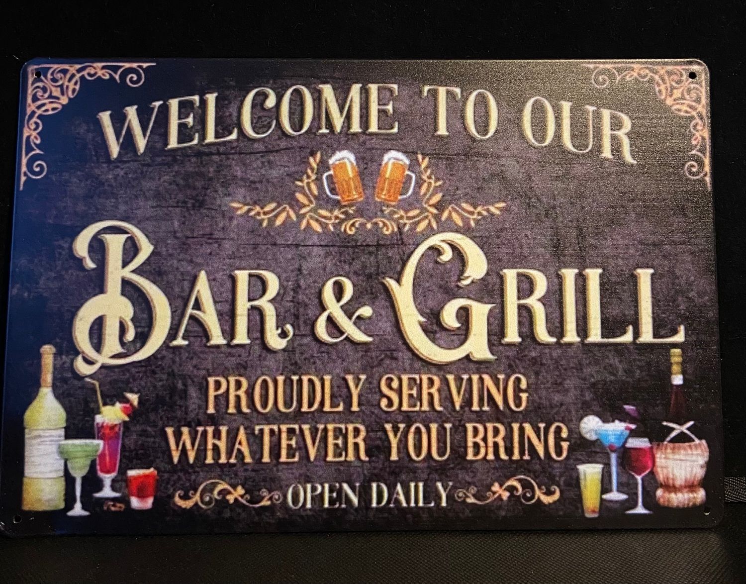 Metal Sign - Bar &amp; Grill