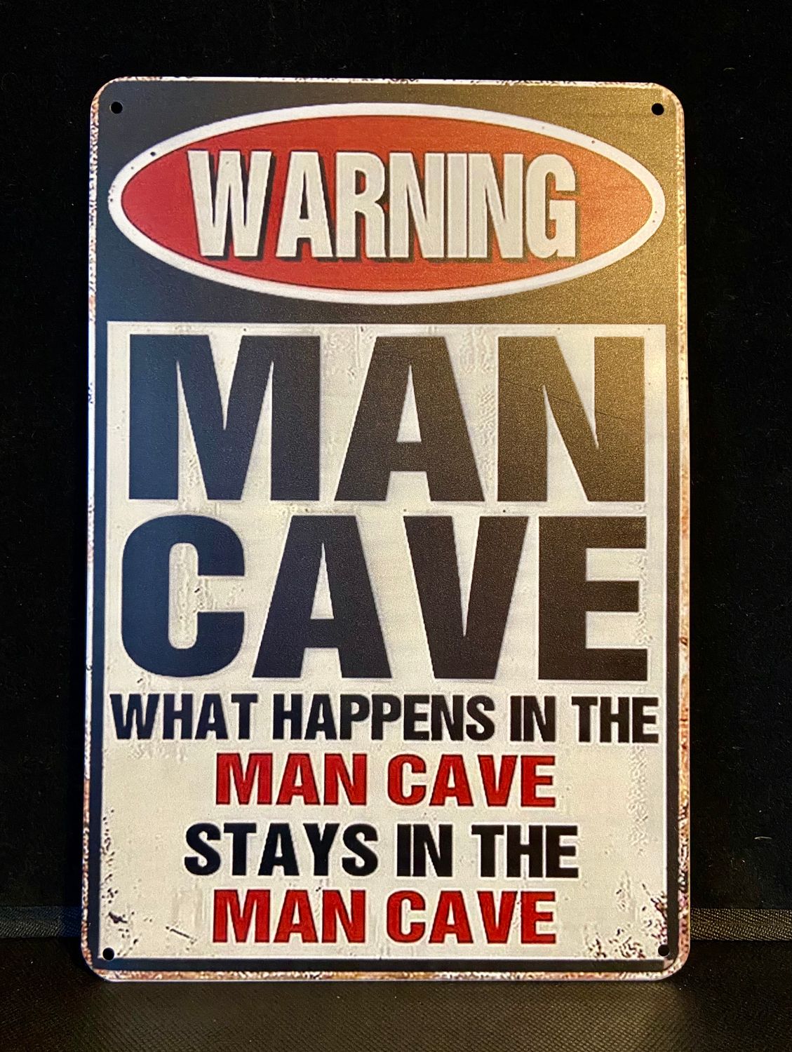 Metal Sign - Warning Man Cave