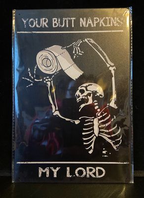 Metal Sign - Butt Napkins