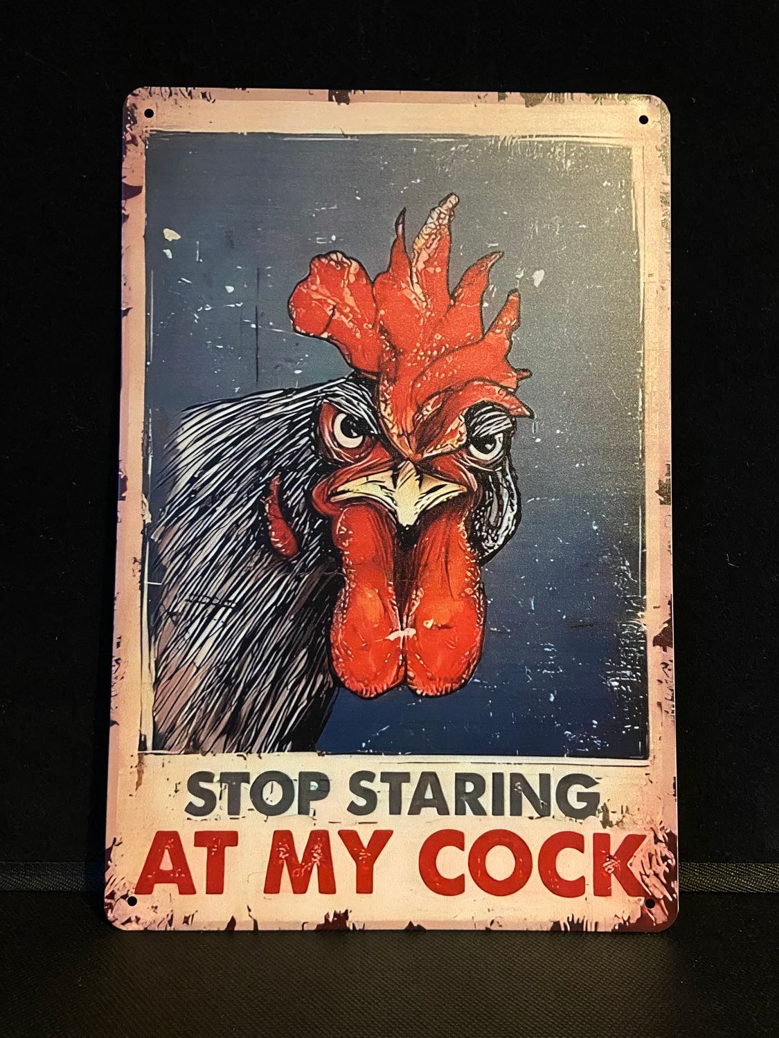 Metal Sign - Stop Staring