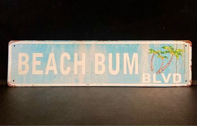 Metal Plaque - Beach Bum Blvd