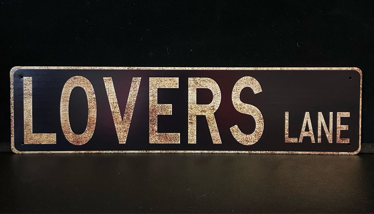 Metal Plaque - Lovers Lane