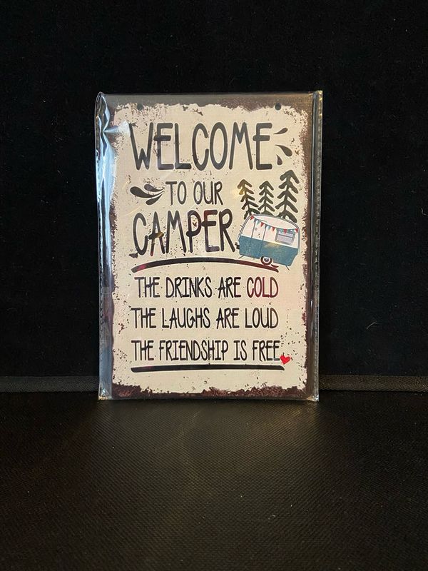 Hanging Sign. Welcome To Our Camper.