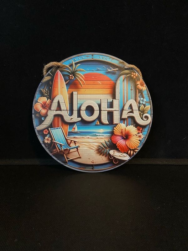 Hanging Sign - Aloha