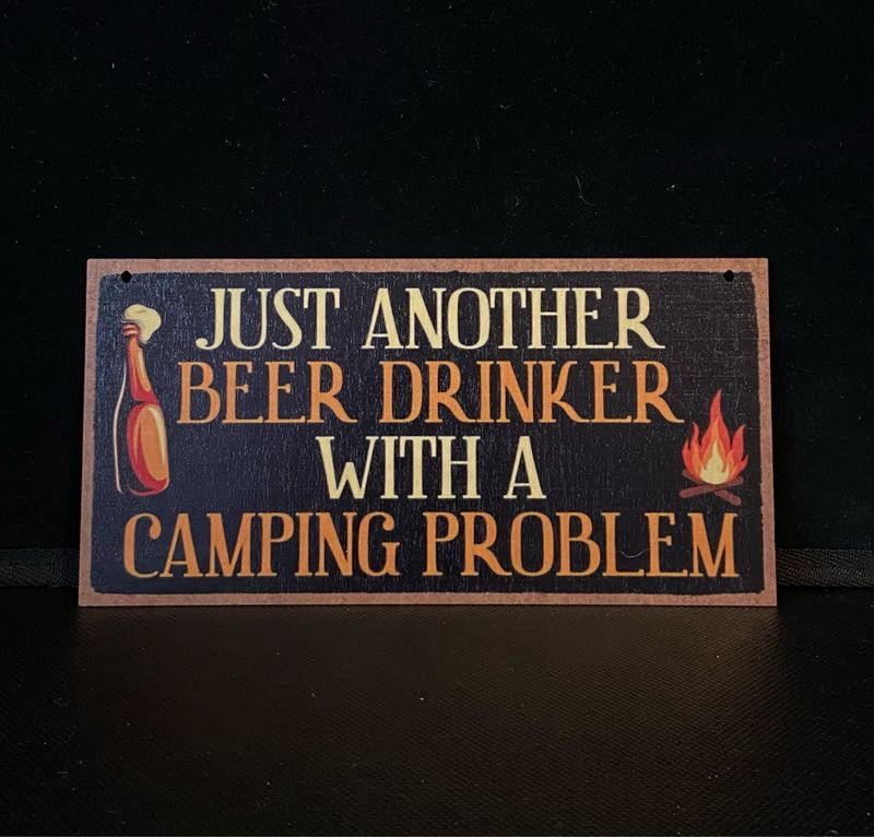 Hanging Sign. Beer Drinker.