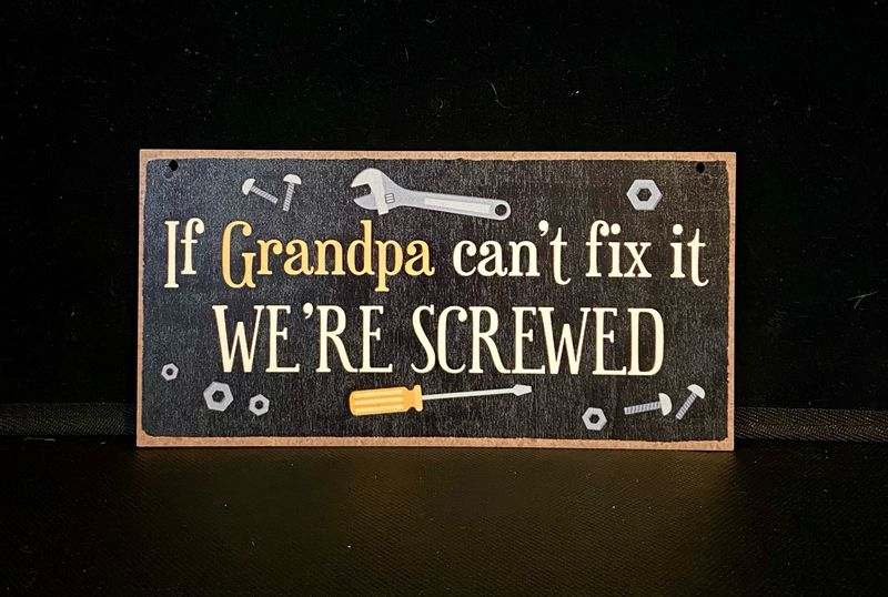 Hanging Sign. Grandpa.