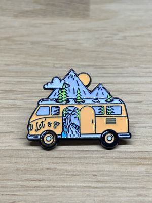 Metal Enamel Pin - Camper Van