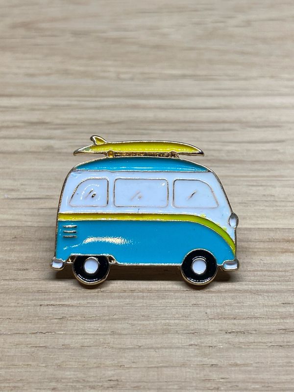 Metal Enamel Pin - Camper Van