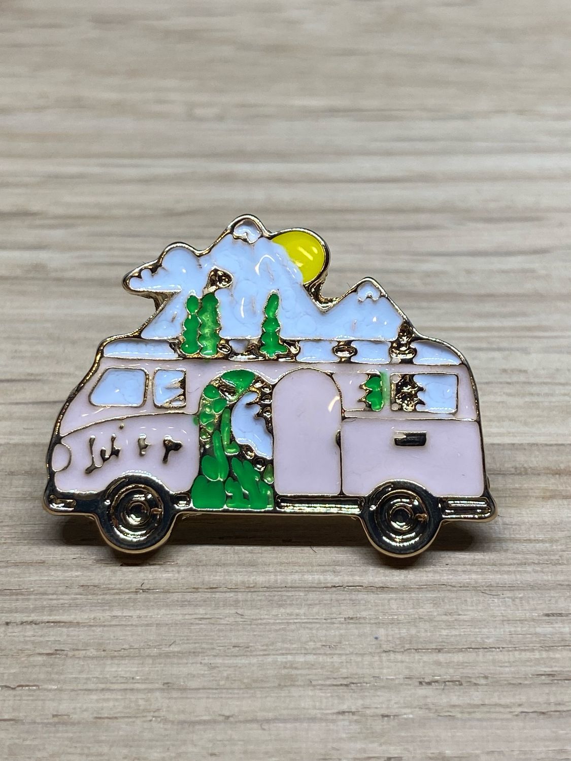 Metal Enamel Pin - Camper Van