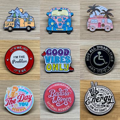 9 - Metal Enamel Pins