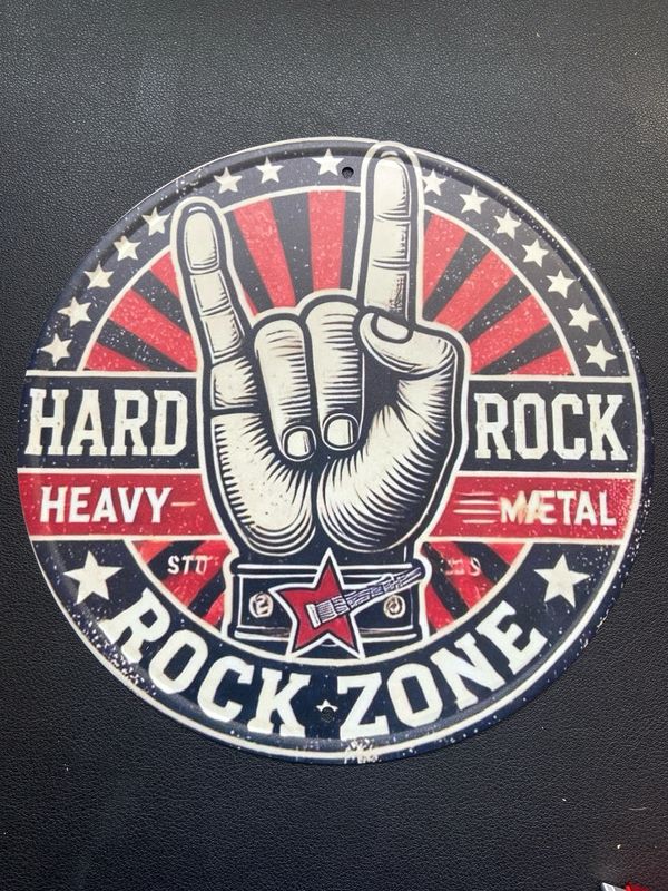 Hanging Sign. Metal Sign - Rock Zone Hanging Sign. Metal Sign - Rock Zone