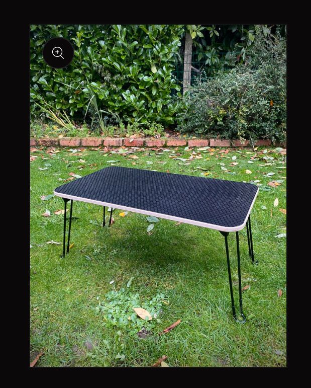 Camper Van Accessories. Ziggy’s Folding Table - Black Hexa