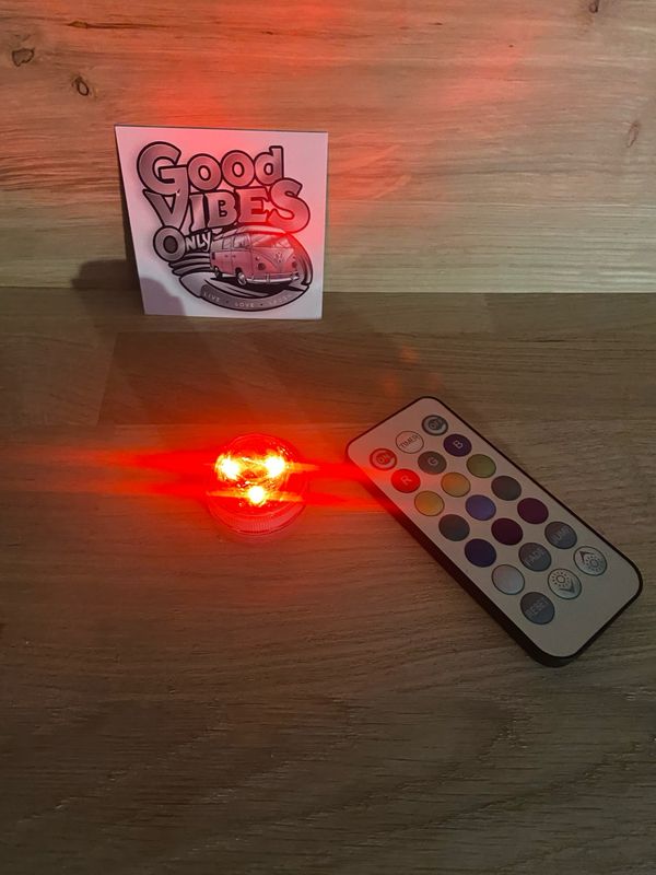 Camper Van Accessories - Colourful Wireless Remote Control Interior Light