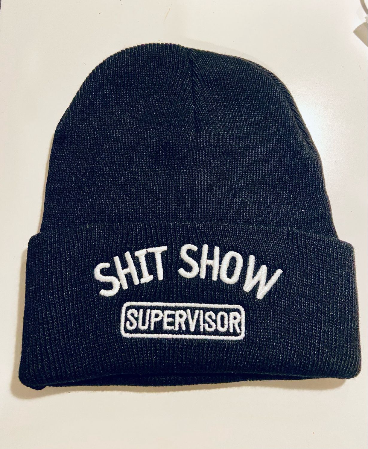 Headwear - Embroidered “Shit Show Supervisor” Hat. Black.