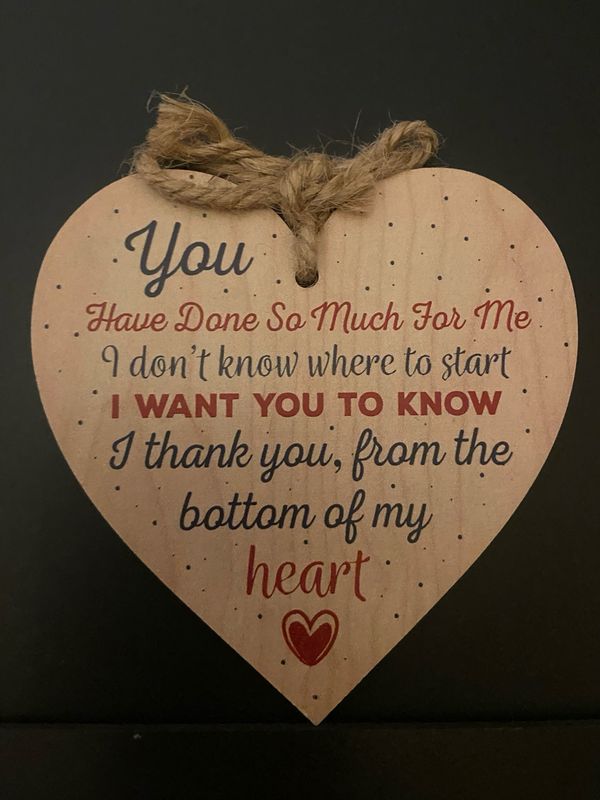 Hanging Sign - Wooden Heart