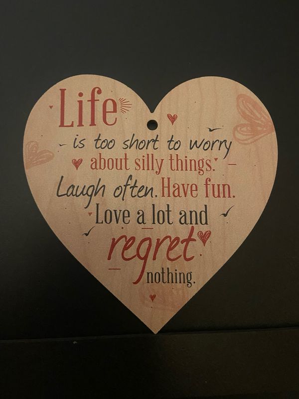 Hanging Sign - Wooden Heart