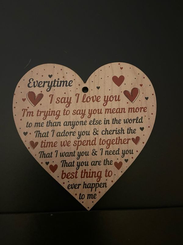 Hanging Sign - Wooden Heart