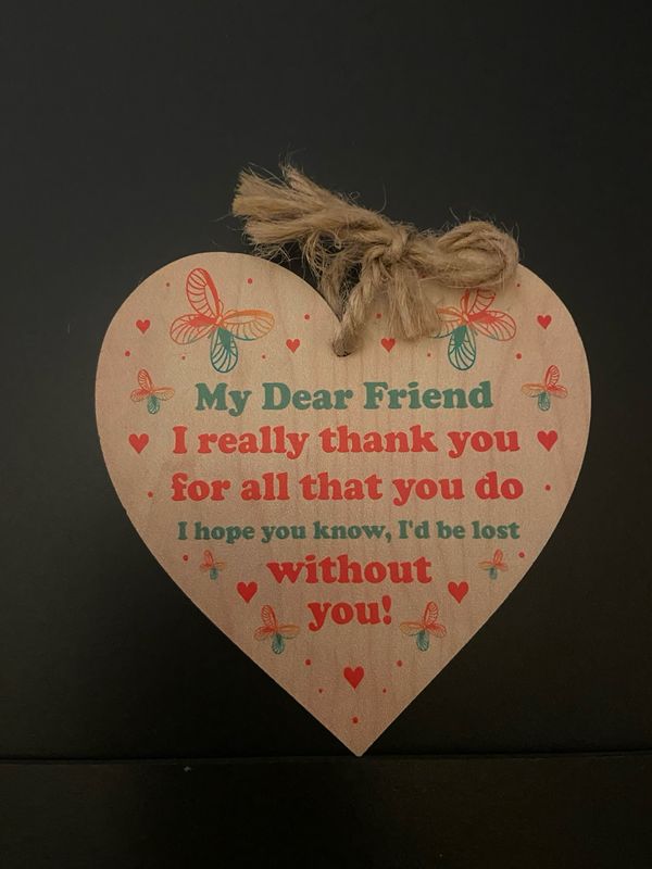 Hanging Sign - Wooden Heart
