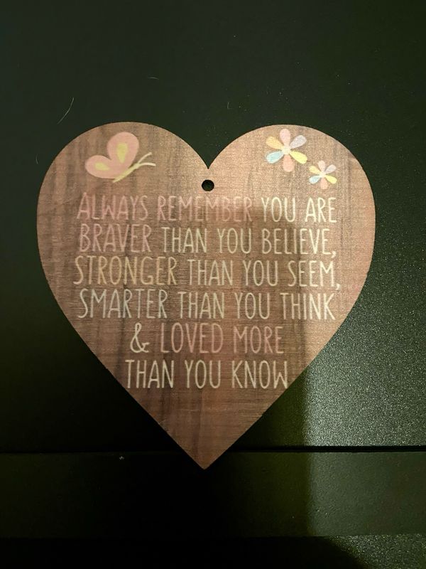 Hanging Sign - Wooden Heart