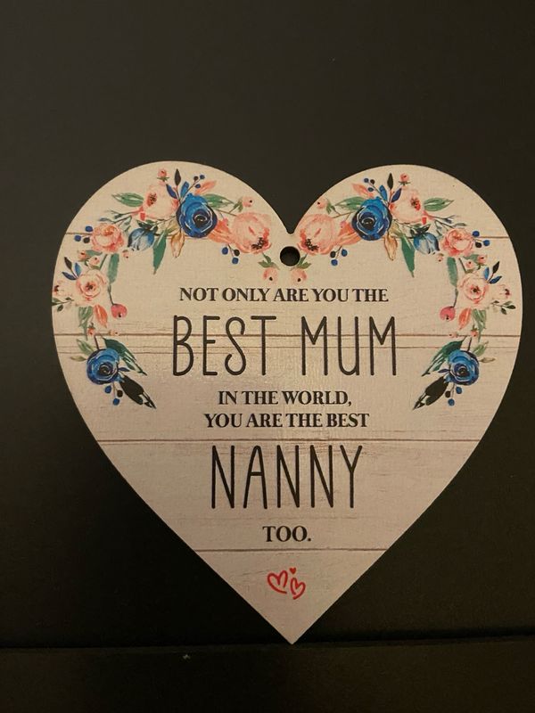 Hanging Sign - Wooden Heart