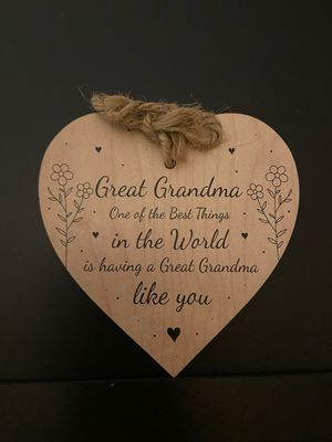 Hanging Sign - Wooden Heart