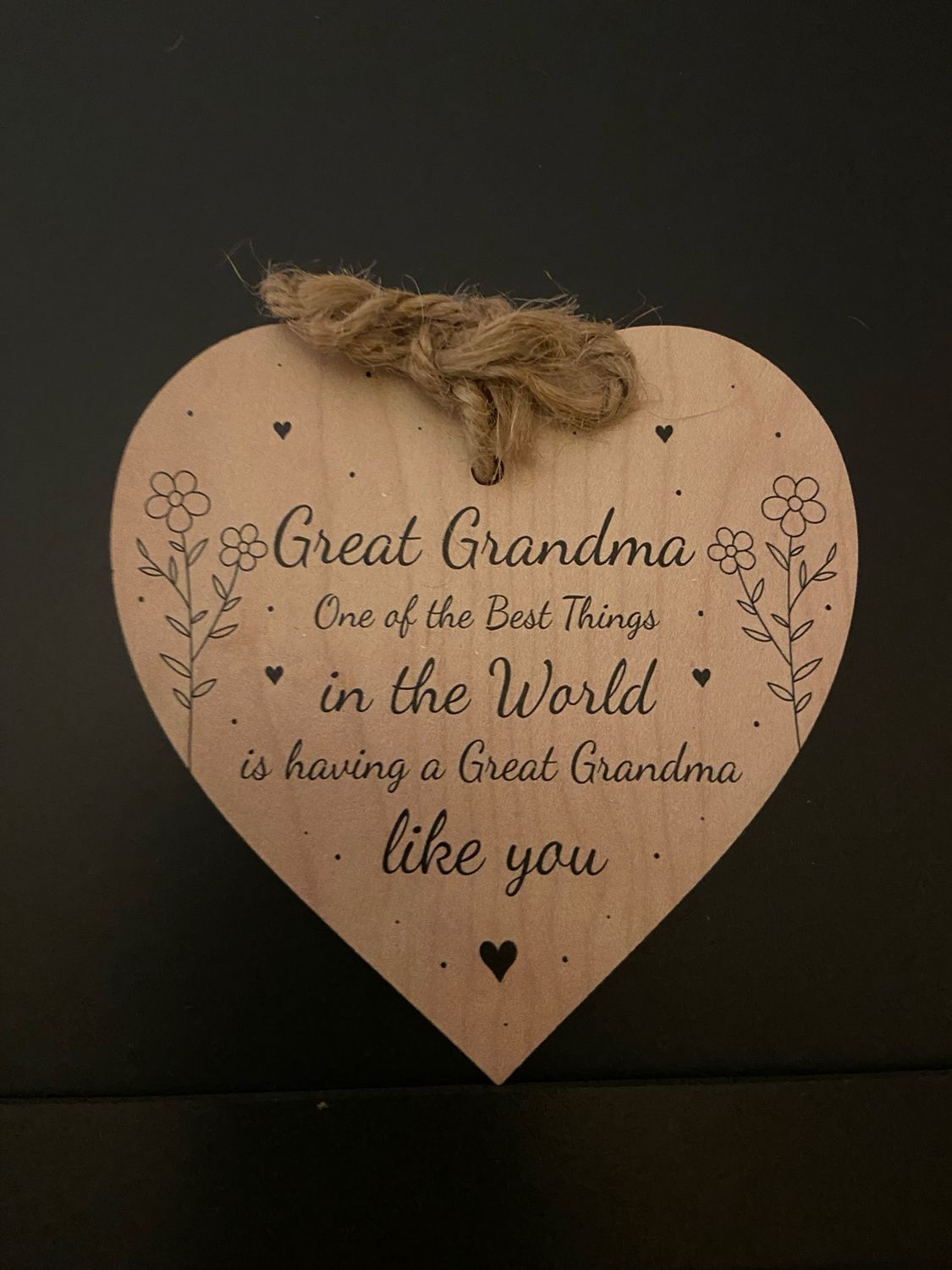 Hanging Sign - Wooden Heart