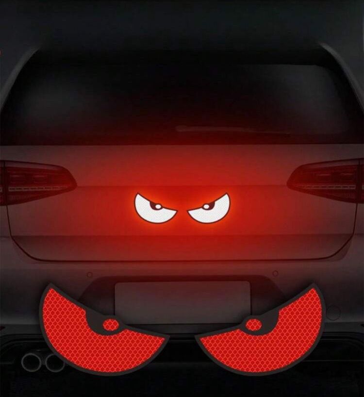 Sticker - Two Piece Reflective Eyes