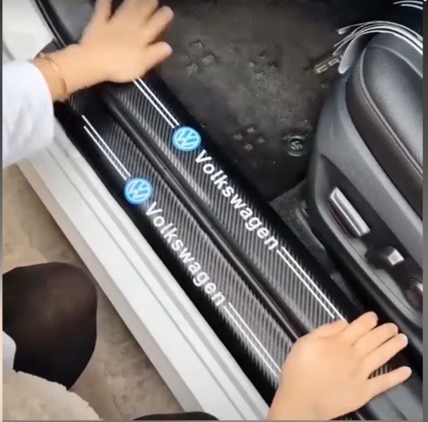 Camper Van Accessories - Volkswagen Car Door Sill Scuff Sticker