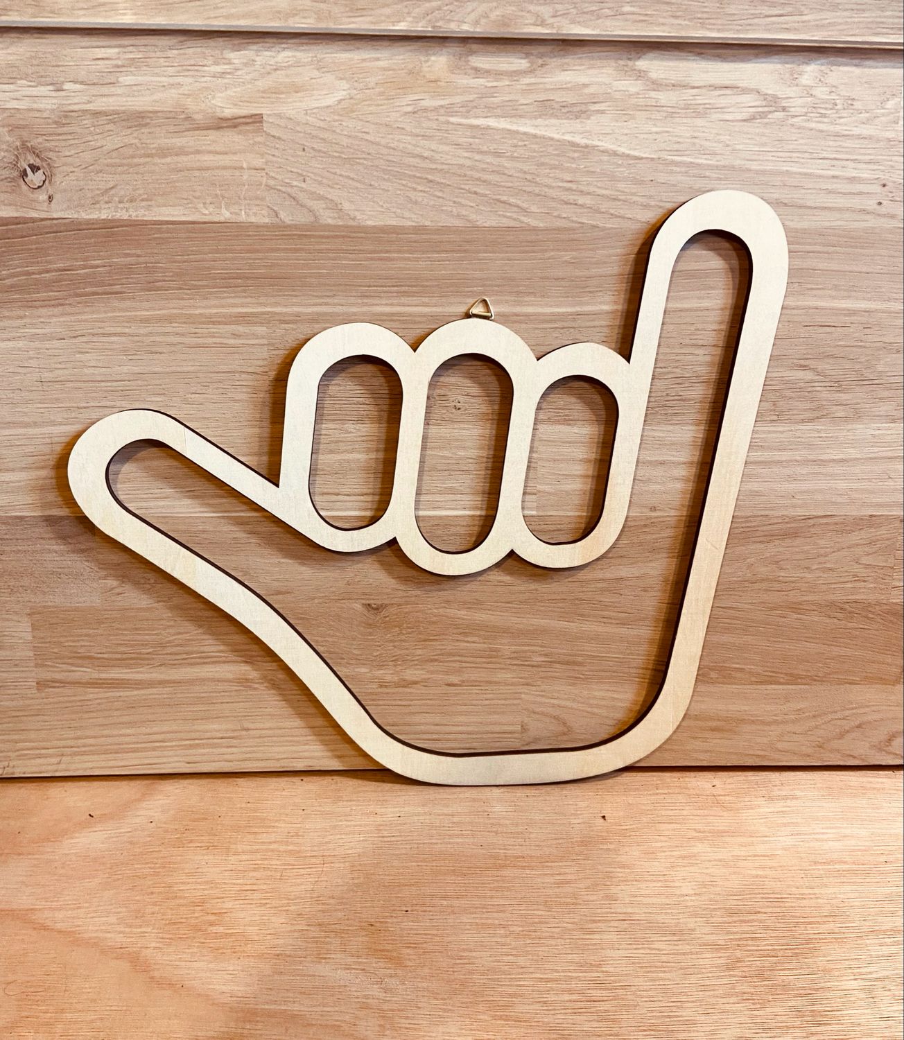 Hanging Sign - “Hang Loose” Wooden Surf Sign