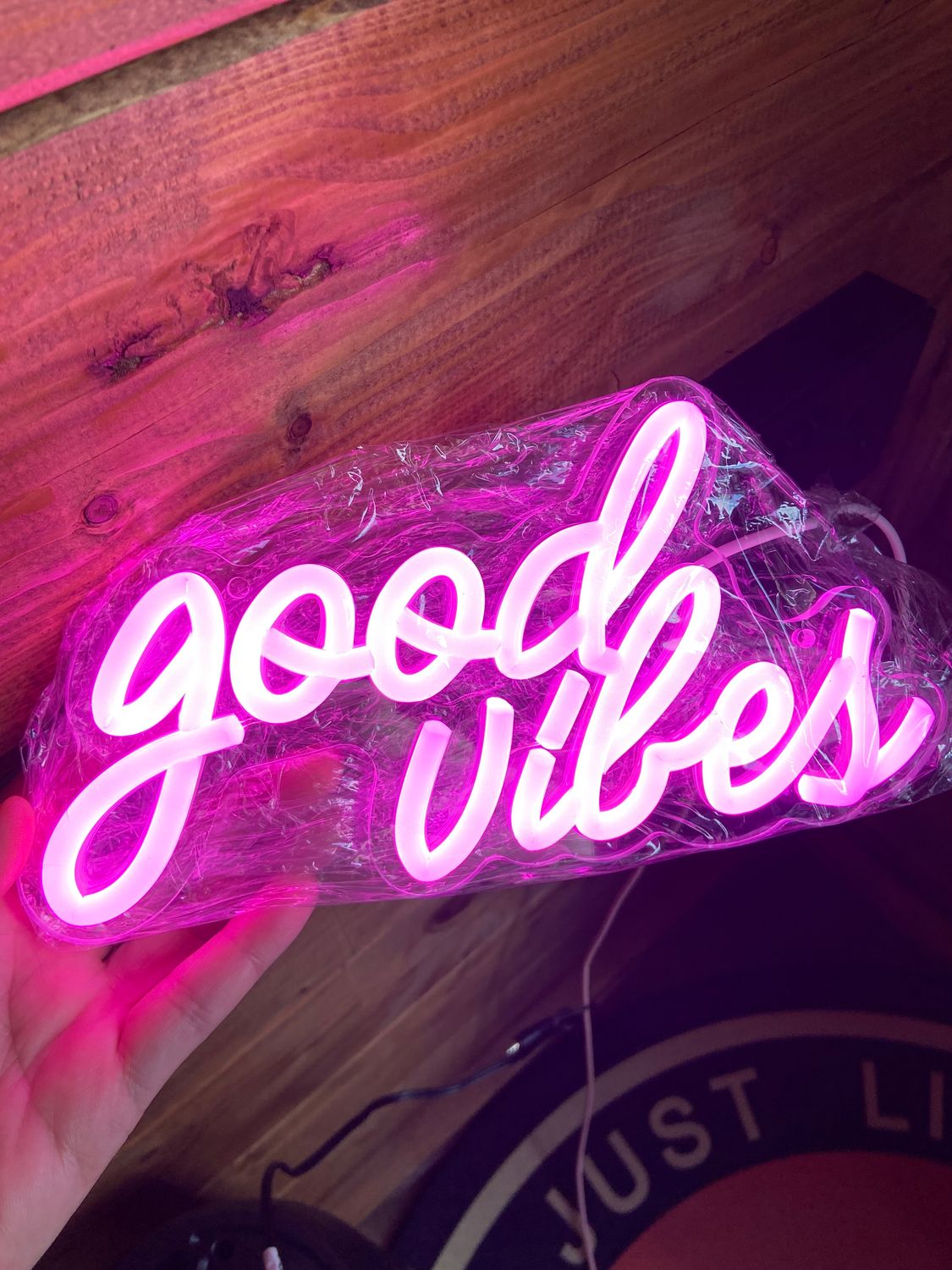 Neon Light - Good Vibes - Pink