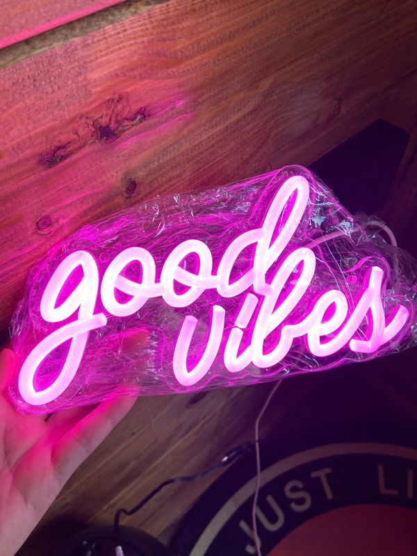 Neon Light - Good Vibes - Pink