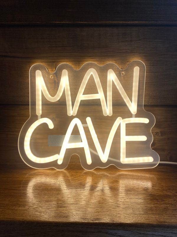 Neon LED Light - MAN CAVE - Warm White