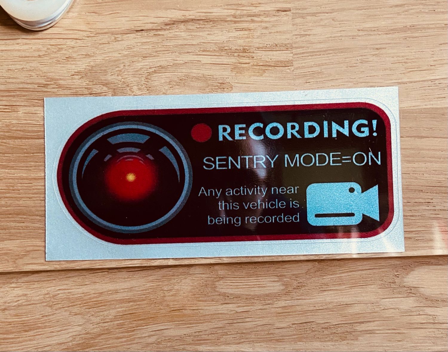 Sticker - Security Recording Mode On