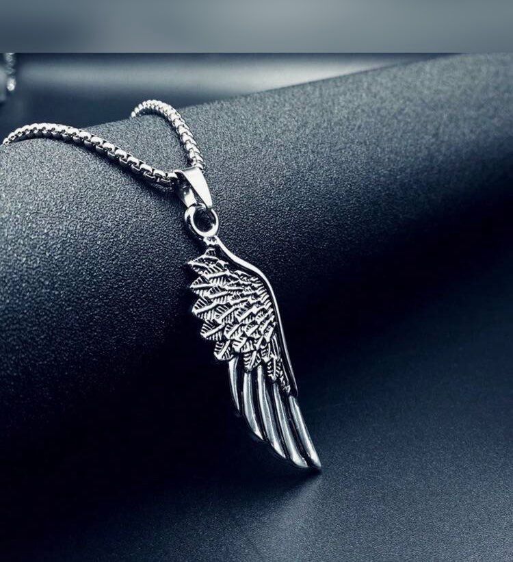 Jewellery - Feather Pendant Angel Wing  Necklace