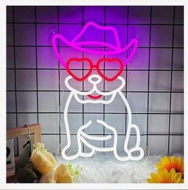 Neon Light - Frenchie Dog