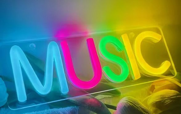 Neon LED Light Sign - MUSIC