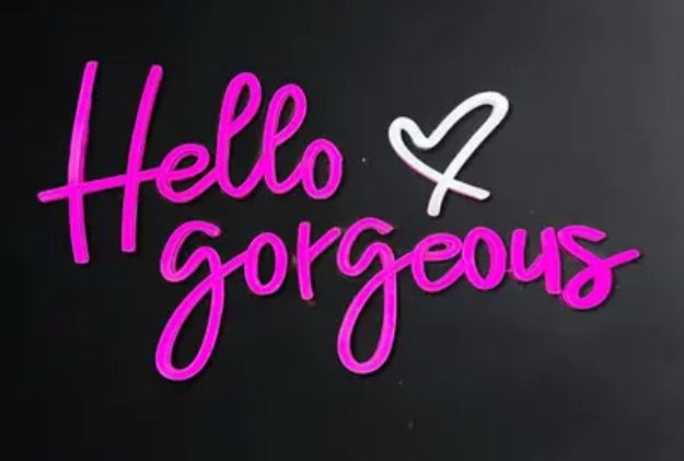 Neon LED Light Sign - Hello Gorgeous