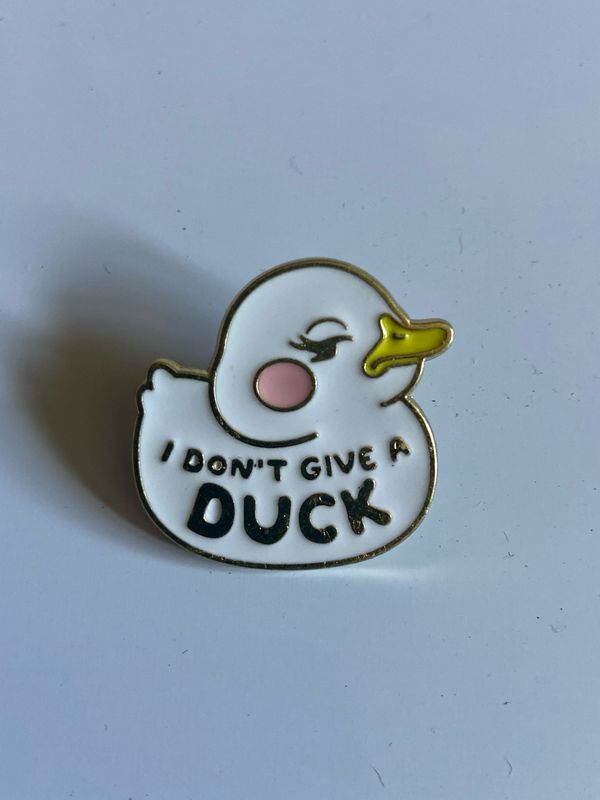 Metal Enamel Pin - I Don’t Give A Duck