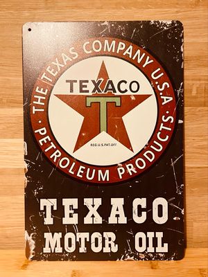Metal Sign - Texaco Motor Oil