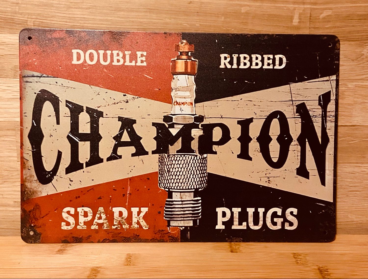 Metal Sign - Champion Spark Plug