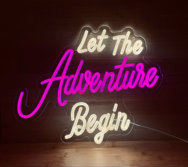 Neon LED Light Sign - Let The Adventure Begin