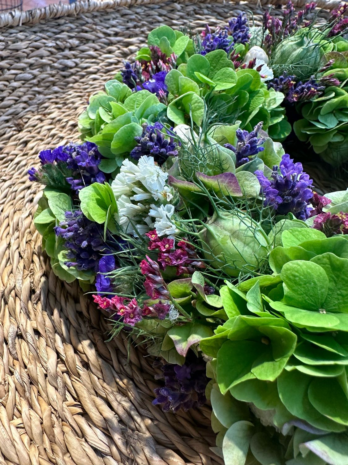 Sommerkränzchen zum Trocknen