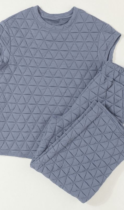 Quilted Textured Short Sleeve JA