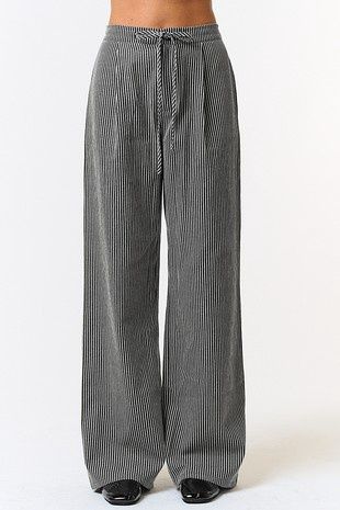 Black pin stripe pant