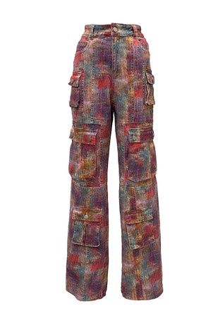 Pink multi pant
