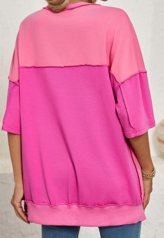 Rose Red Patchwork TSHIRT JA